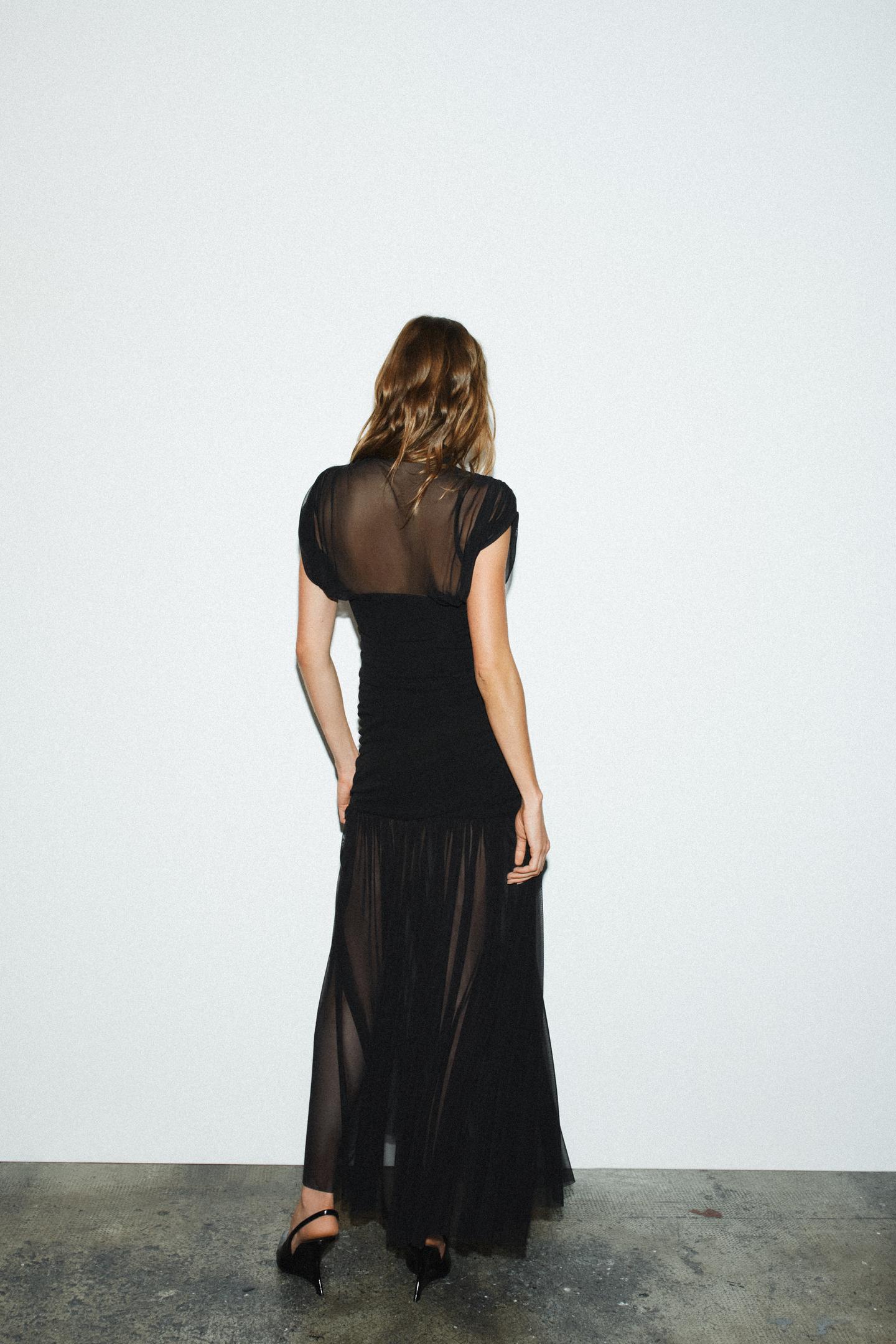 Draped Midi Dress