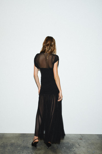 Draped Midi Dress