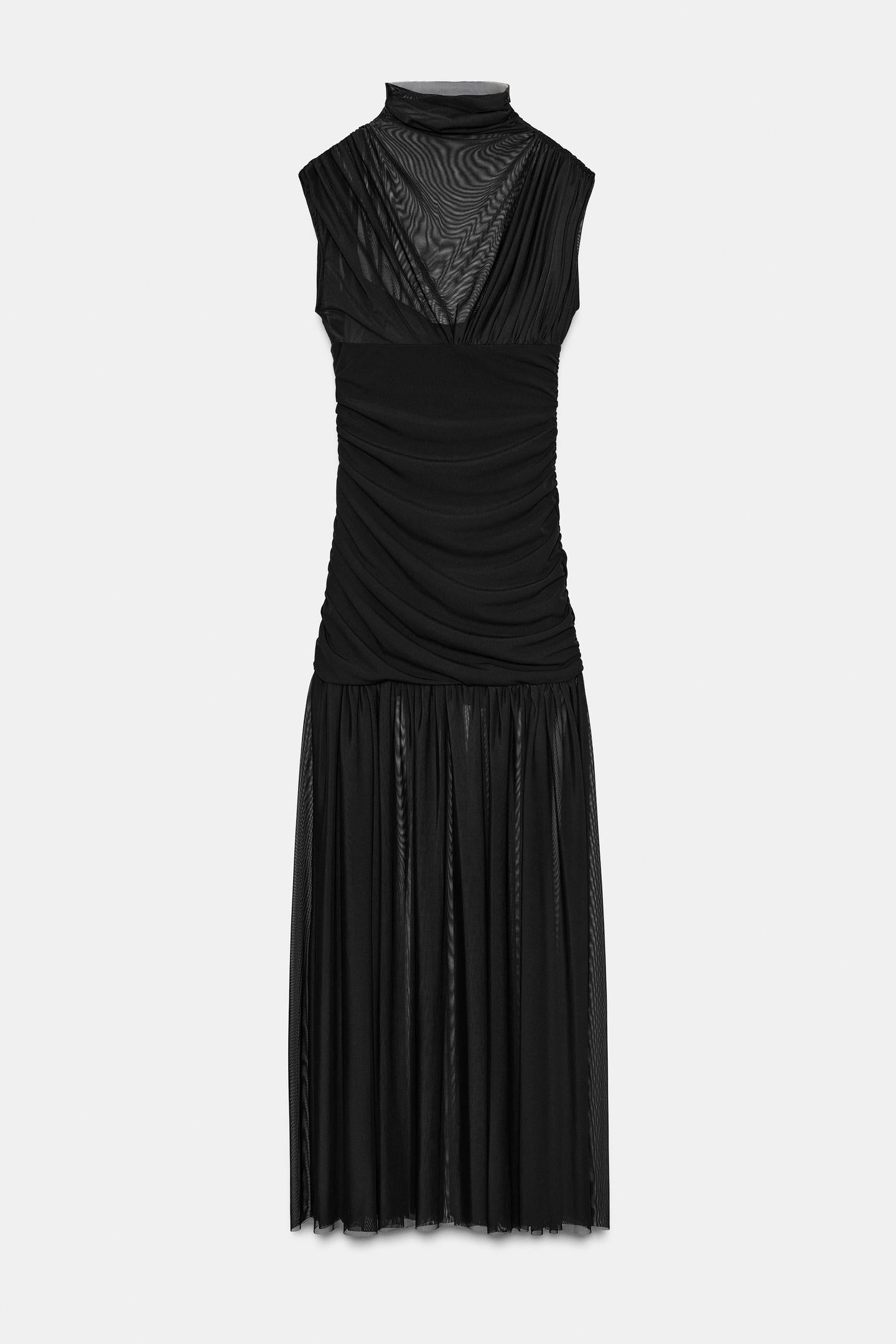 Draped Midi Dress