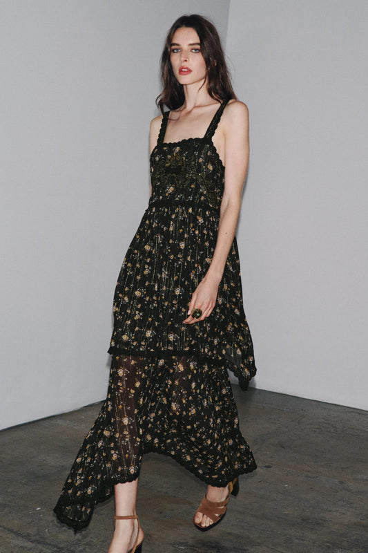 Tri Floral Print Dress