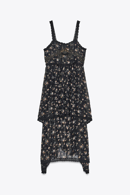 Tri Floral Print Dress